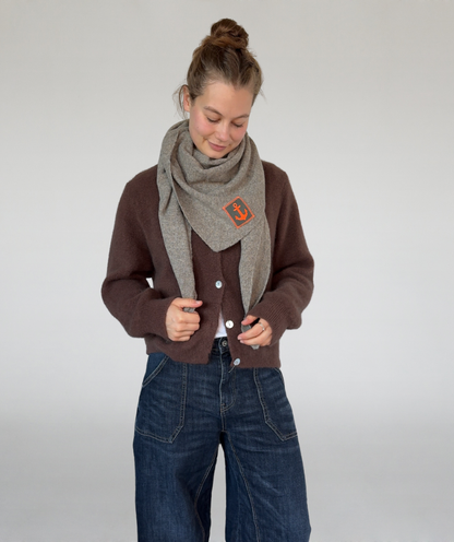 Strickjacke braun