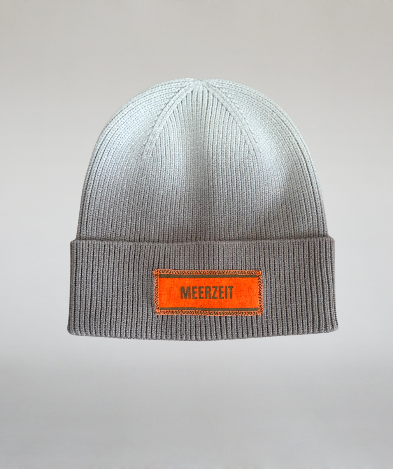 Mütze dip dye beige "Meerzeit"