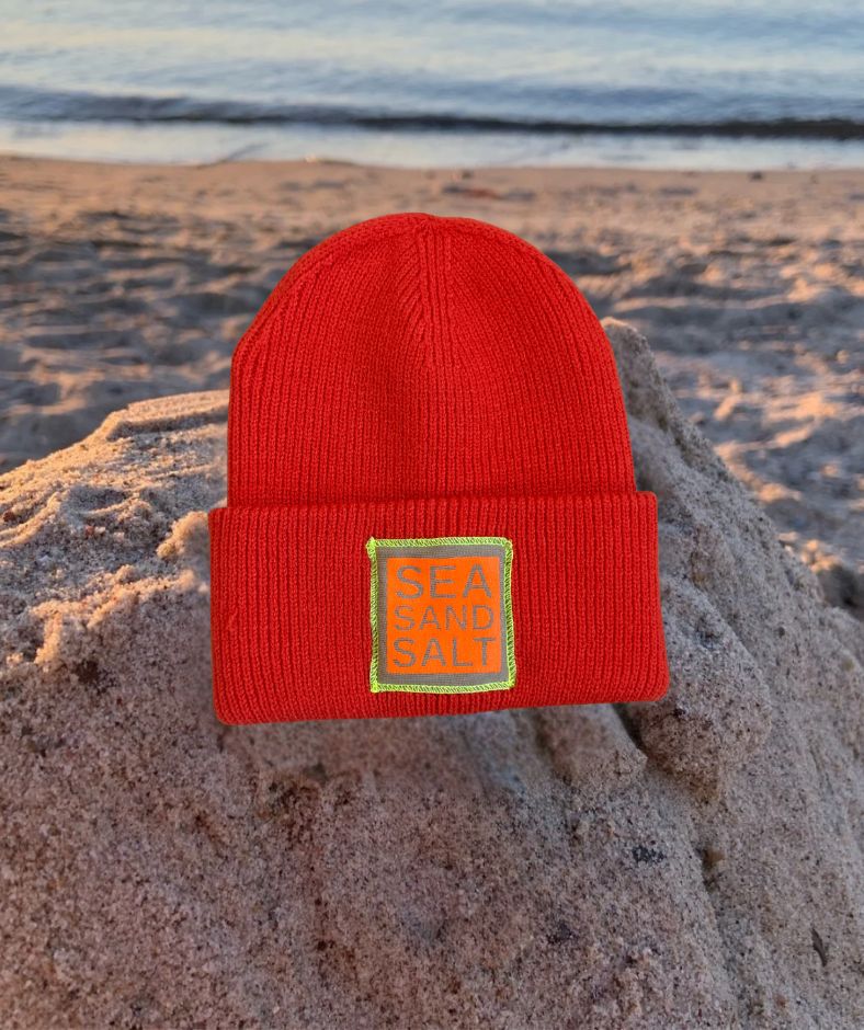 Strickmütze Orange "Sea Sand Salt"