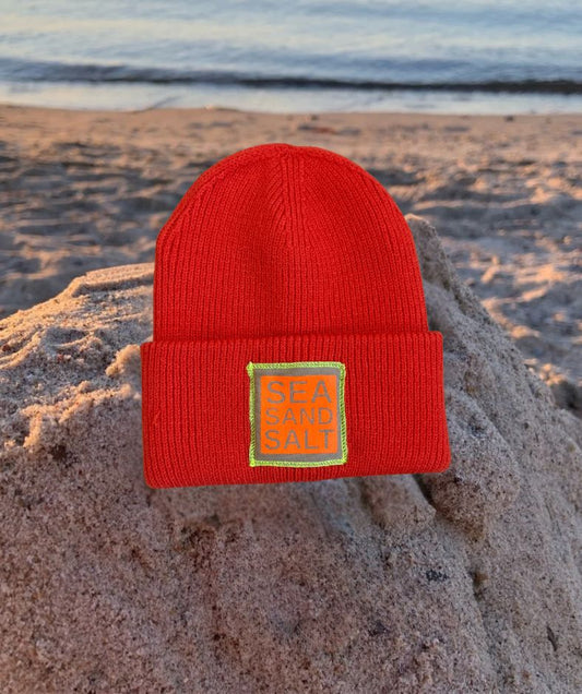 Strickmütze Orange "Sea Sand Salt"
