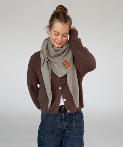 Strickjacke braun