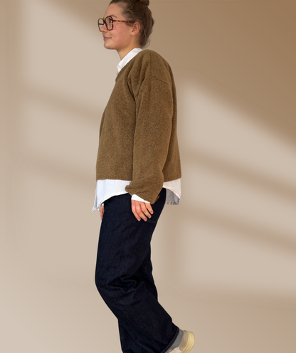 Strickpullover "Cappuccino Braun"