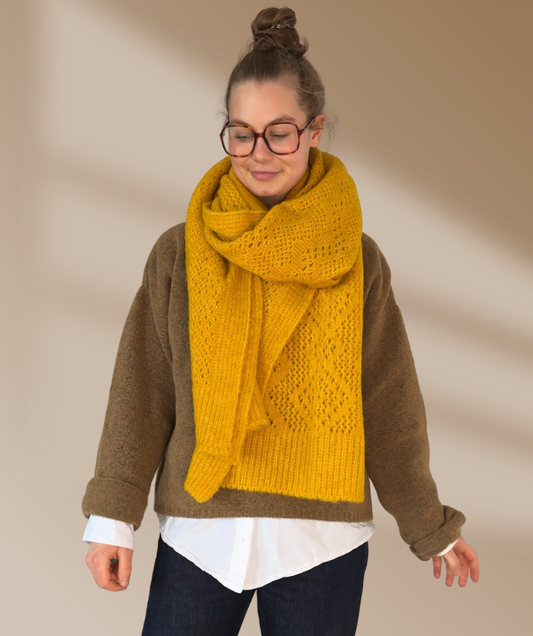 Strickschal "Gelb"