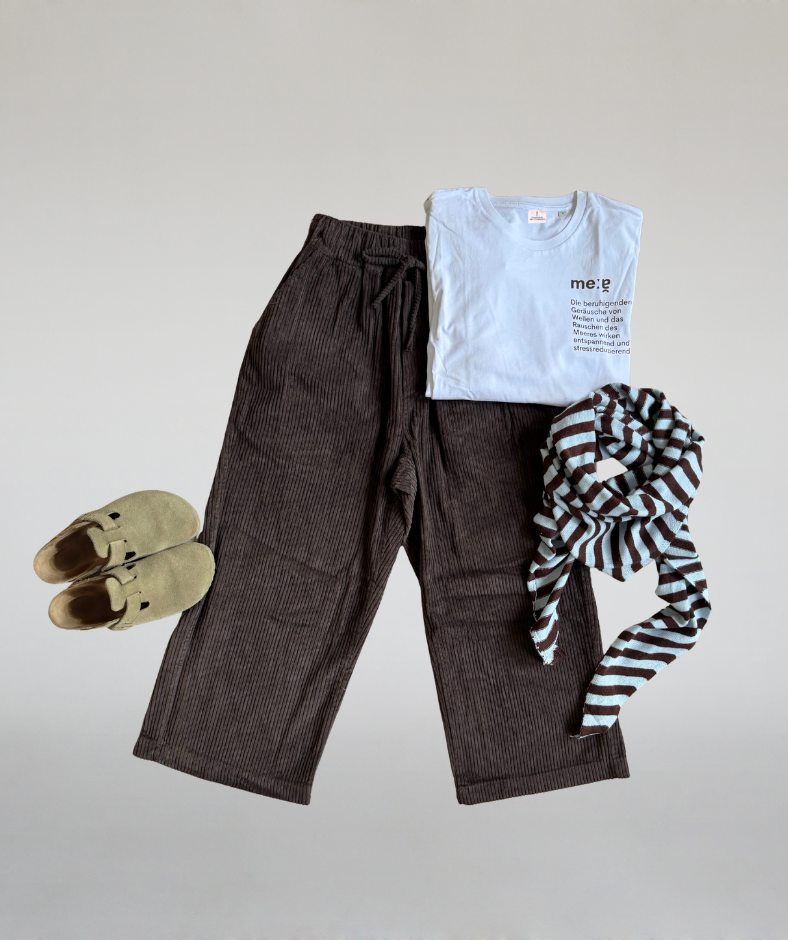 Cordhose big pockets schokobraun