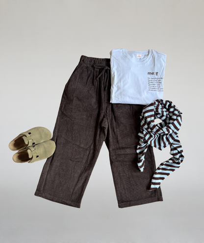 Cordhose big pockets schokobraun