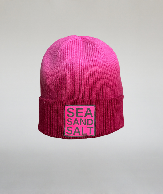 Mütze dip dye pink "Sea Sand Salt"