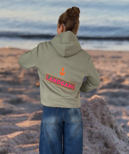 Hoodie vintage grün  "LANDGANG"
