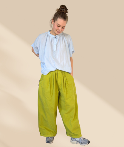 Stoffhose Kiwigrün