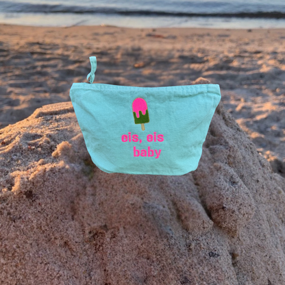 Kulturtasche Mint "eis, eis baby"