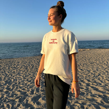 Sweatshirt T-Shirt Creme "Meer"