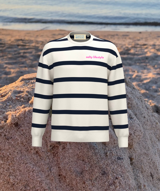 Sweatshirt Gestreift "salty lifestyle"
