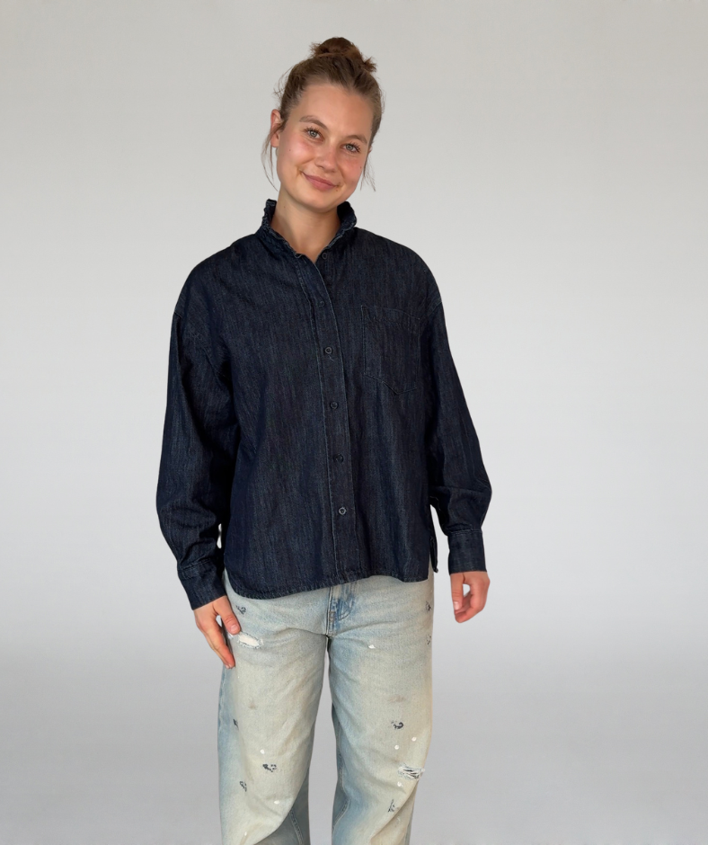 Jeansbluse / Denimhemd
