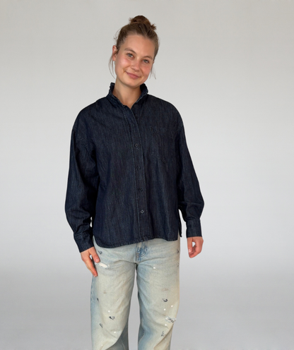 Jeansbluse / Denimhemd