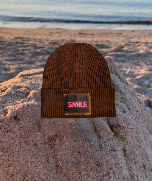 Mütze Braun "SMILE"