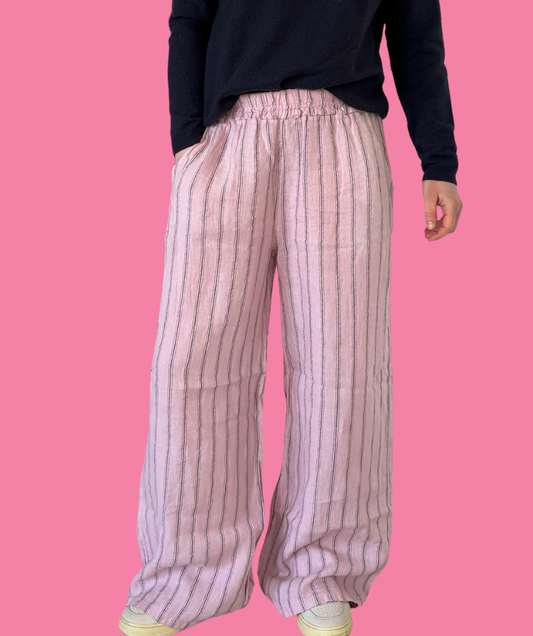 Leinenhose Rosa