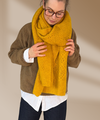 Strickschal "Gelb"