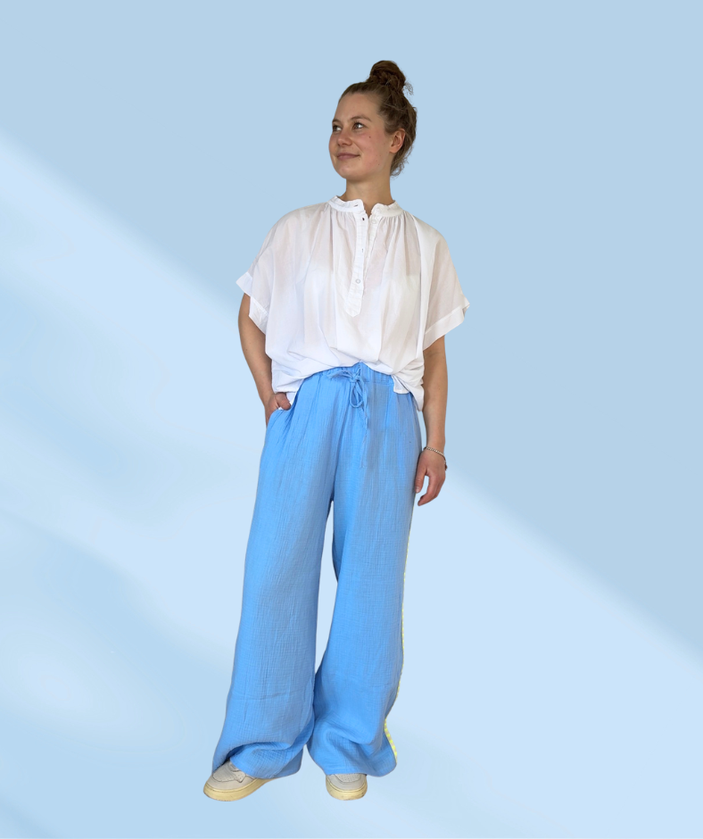 Musselinhose Blau