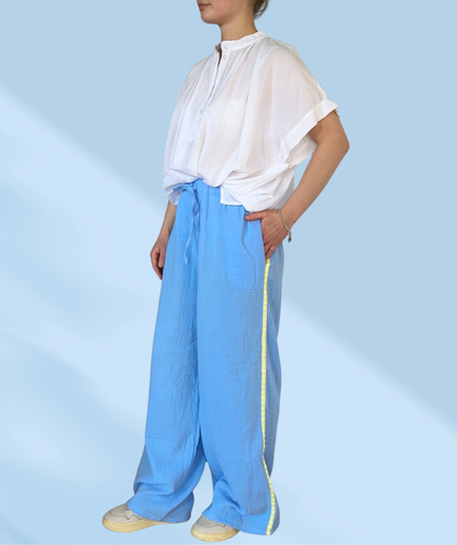 Musselinhose Blau
