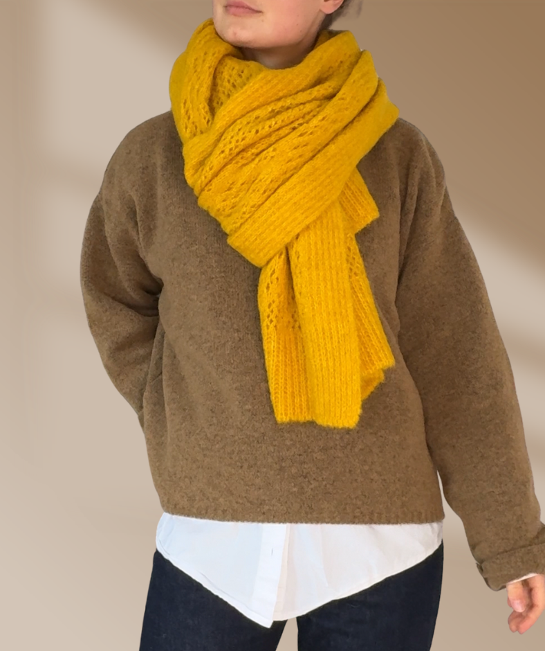 Strickschal "Gelb"