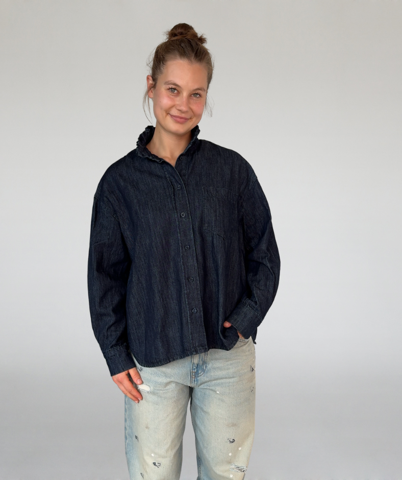 Jeansbluse / Denimhemd