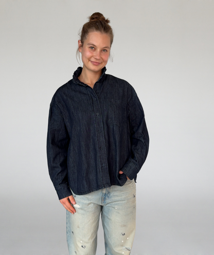 Jeansbluse / Denimhemd