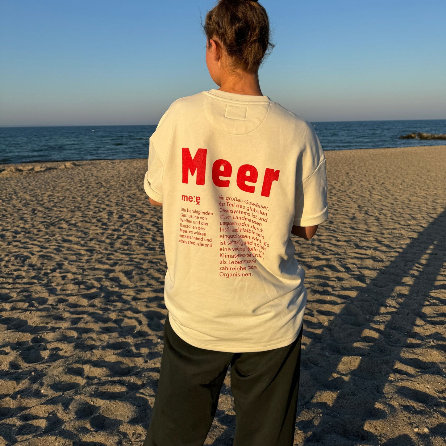 Sweatshirt T-Shirt Creme "Meer"
