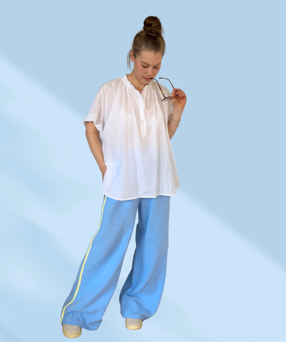 Musselinhose Blau