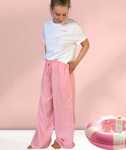 Musselinhose Rosa