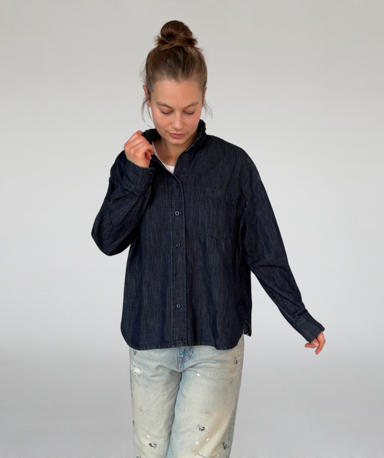 Jeansbluse / Denimhemd