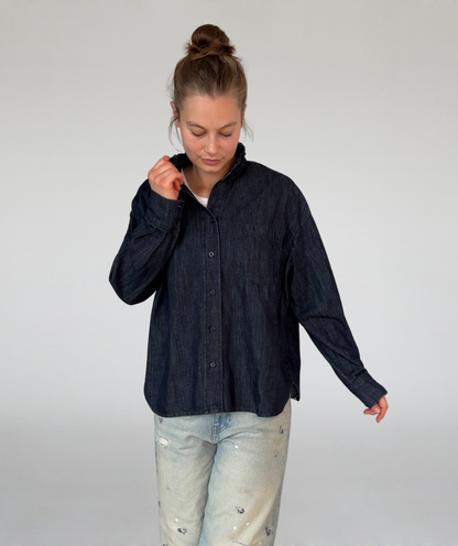 Jeansbluse / Denimhemd