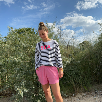 Ringelshirt "SEA" pink