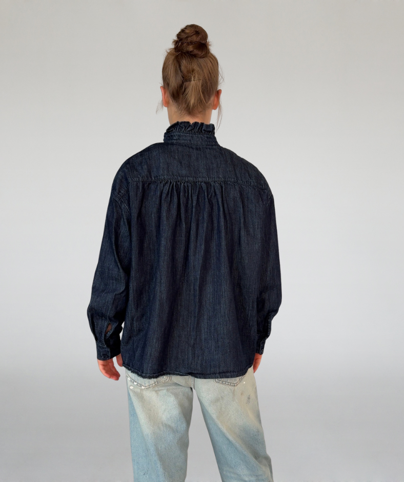 Jeansbluse / Denimhemd