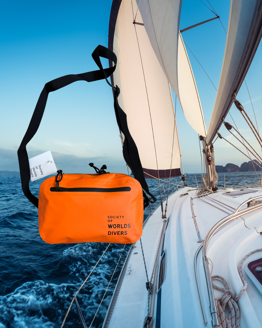 Wasserdichte Crossbodybag "Orange"