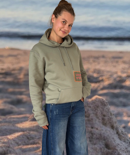 Hoodie vintage grün  "LANDGANG"