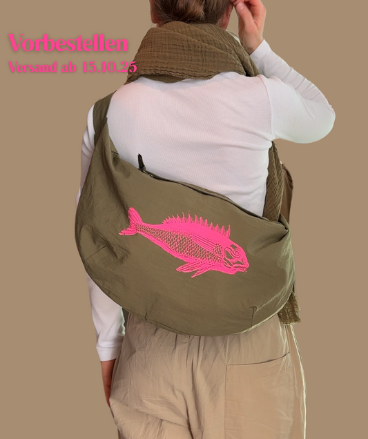 Crossbodybag Khaki "Fisch"