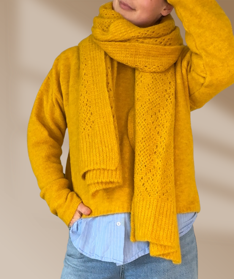 Strickschal "Gelb"