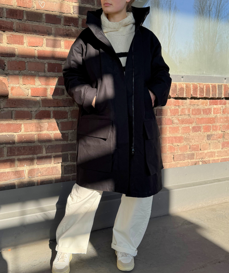 Parka Schwarz "uni"