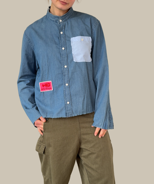 Jeanshemd "salty lifestyle"