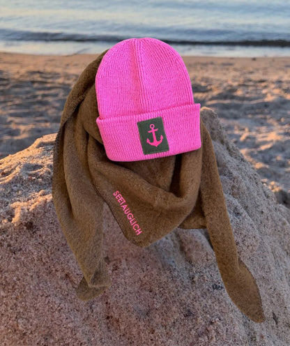 Strickmütze Pink "Anker"