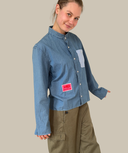 Jeanshemd "salty lifestyle"
