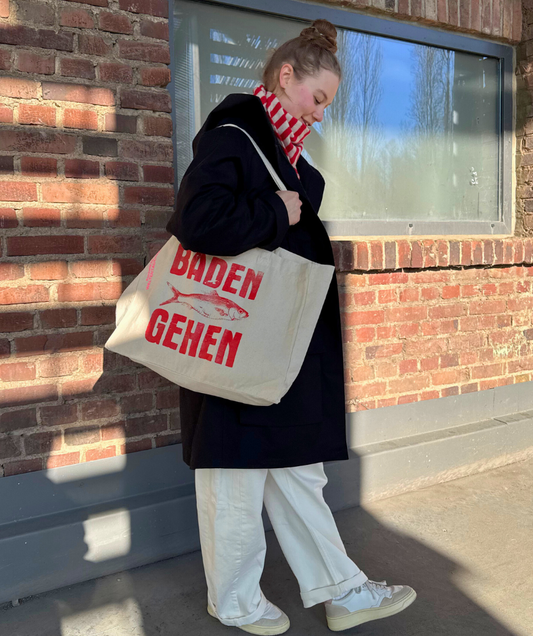 Daily Bag Beige "Baden Gehen"