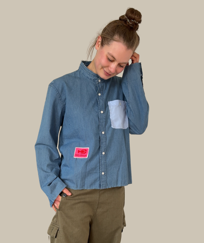 Jeanshemd "salty lifestyle"
