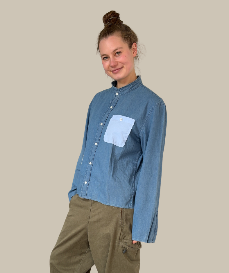 Jeanshemd "salty lifestyle"