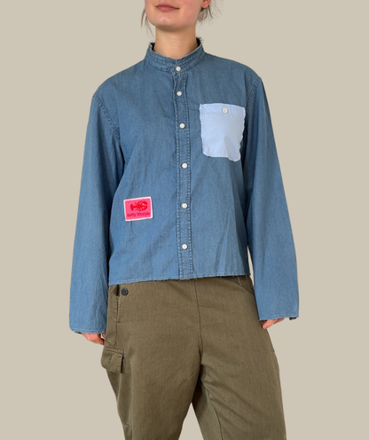 Jeanshemd "salty lifestyle"