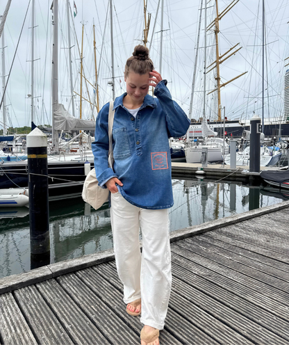 Denimhemd / Overshirt "Eingenordet"
