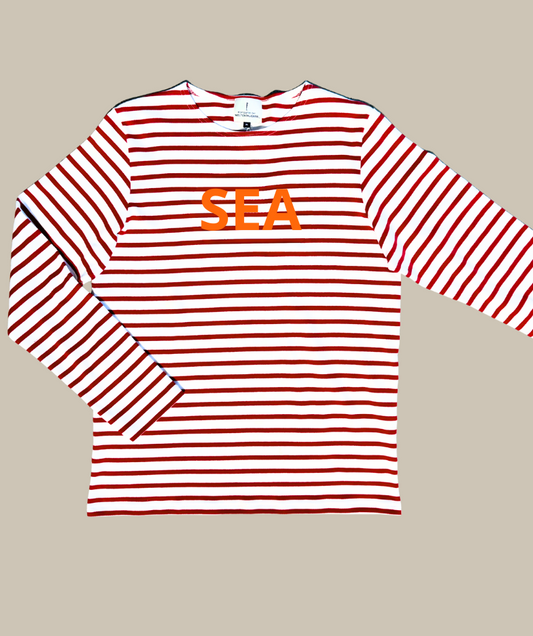 Ringelshirt Rot-Weiß "SEA"