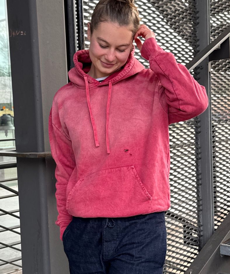 Hoodie Rot "Vintage Style“