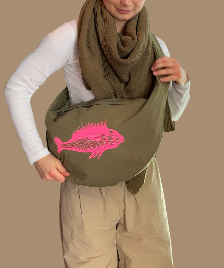 Crossbodybag Khaki "Fisch"