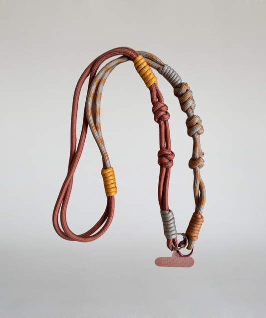 Handykette / Handyband beige / braun