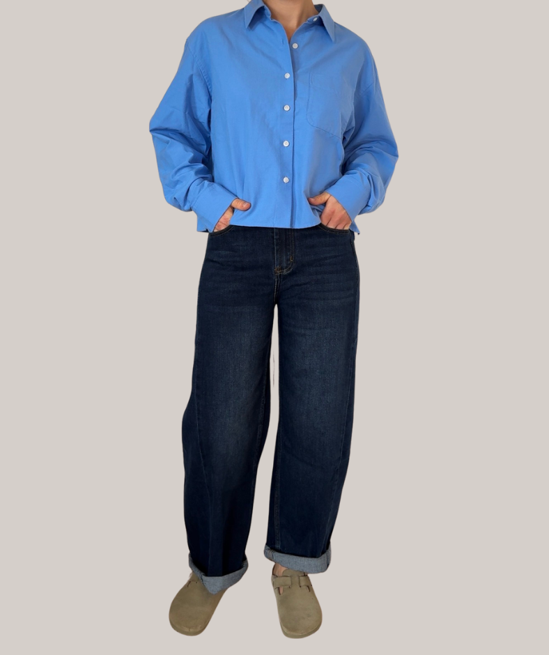 Jeans dark denim washed
